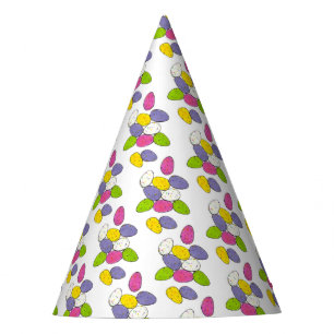 Easter Malted Milk Speckled Egg Candy Purple Pink Party Hat