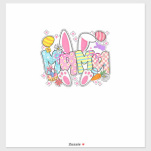 Easter Mama Bunny Ears Coquette Bow Easter Rabbit 