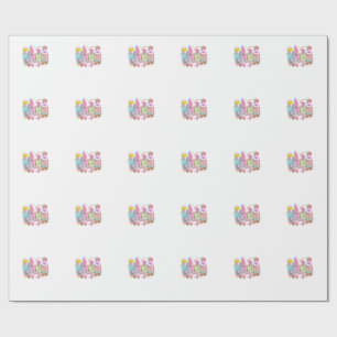 Easter Mama Bunny Ears Coquette Bow Easter Rabbit  Wrapping Paper