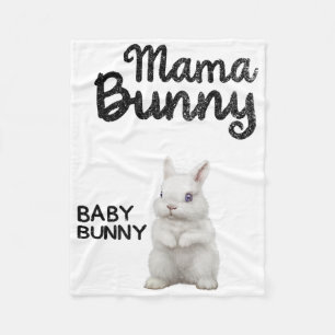 Easter Mama Bunny Shirt Easter Pregnancy Mum By Bu Fleece Blanket
