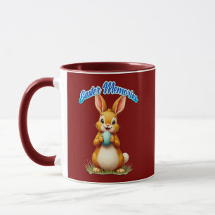 Easter Memories – Cute Bunny Illustration caneca Mug