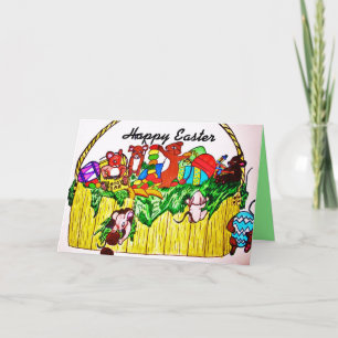 EASTER, MICE STEAL CANDY card