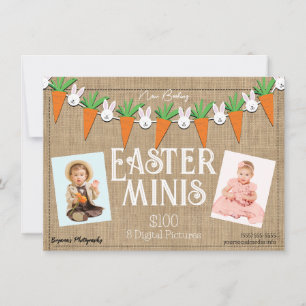 Easter Minis Mini Photography Session Flyer Invitation