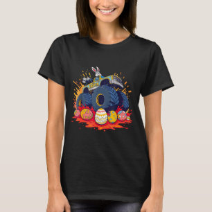 Easter monster truck bunnyfunny egg smash kids T-Shirt