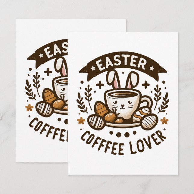 Easter Morning Brew Enclosure Card (Front/Back)