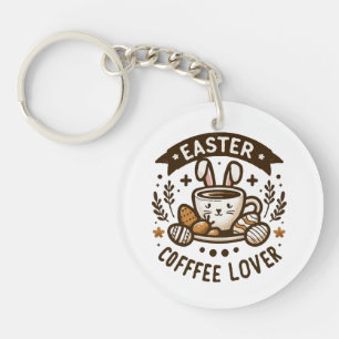 Easter Morning Brew Key Ring