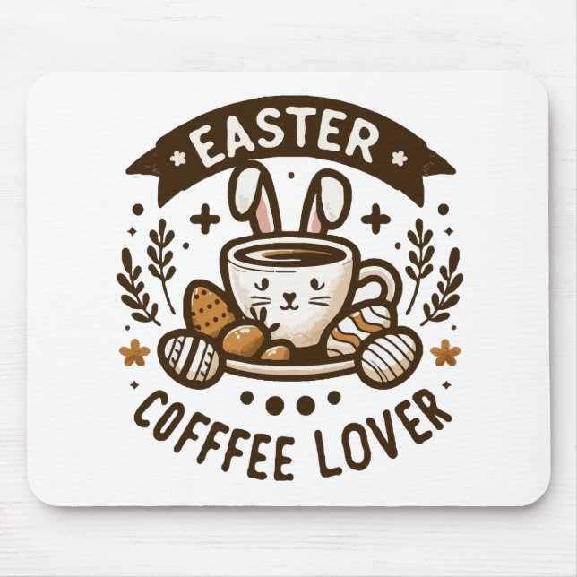 Easter Morning Brew Mouse Mat (Front)