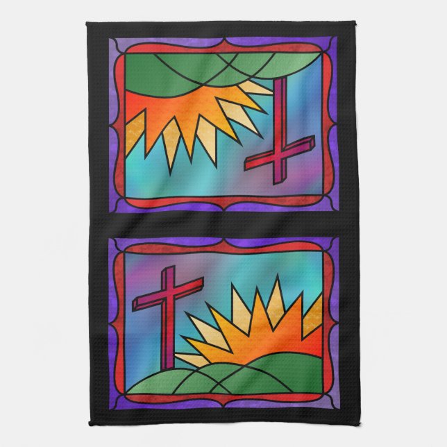 Easter Morning Kitchen Towel (Vertical)