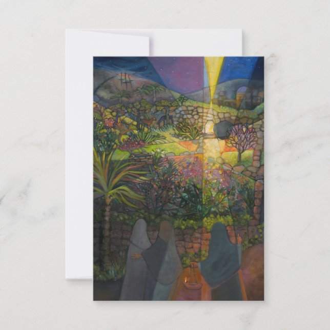 Easter Morning Prayer Card, Women at the Tomb (Front)