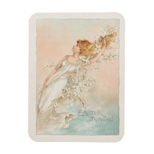 "Easter Morning" - Vintage Print, L. Prang & Co. Magnet