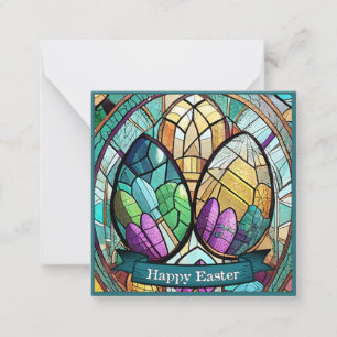 Easter Motif Coloured Cartoon with Easter Eggs 560 Card