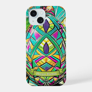 Easter Motif Coloured Cartoon with Easter Eggs 907 iPhone 15 Case