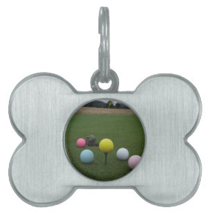 Easter mountain golf course pet tag
