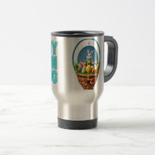 Easter mug,bunny,eggs travel mug