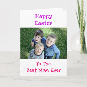 Easter Mum World's Best Ever Kids Photo Card