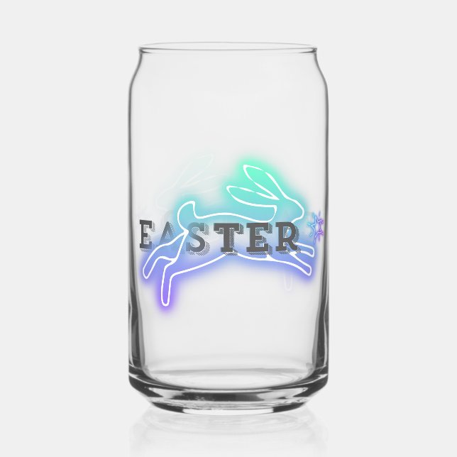 Easter Neon Collection-Shining Easter Festival Can Glass (Front)