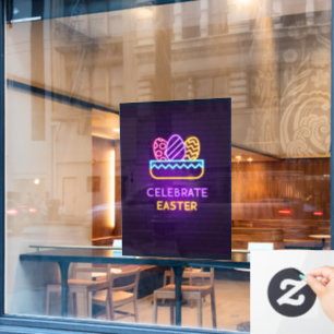 Easter Neon Label Window Cling