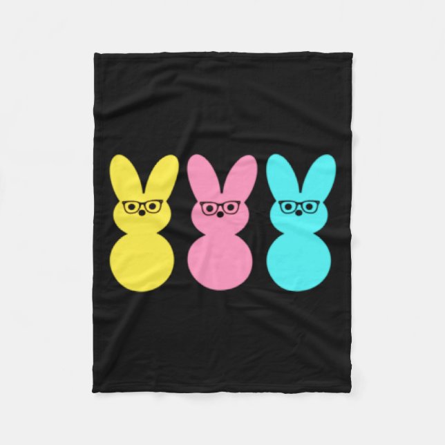 Easter Nerdy Design Fleece Blanket (Front)