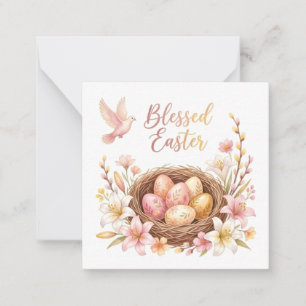 Easter Nest with Eggs Card