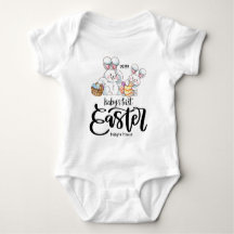 Easter New Born Personalised Baby Bodysuit