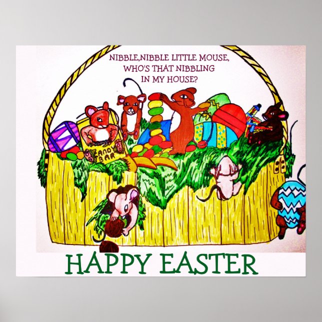 EASTER,NIBBLE,NIBBLE LITTLE MOUSE poster (Front)