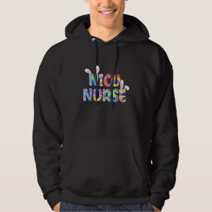 Easter Nicu Nurse Cute Bunny Ears Happy Easter Egg Hoodie