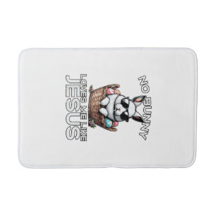Easter No Bunny Loves Me Like Jesus Christian Men  Bath Mat