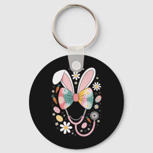 Easter Nurse Bunny Stethoscope Spring Medical Nurs Key Ring
