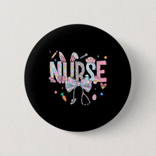 Easter Nurse Coquette Happy Easter Nurse School Nu 6 Cm Round Badge