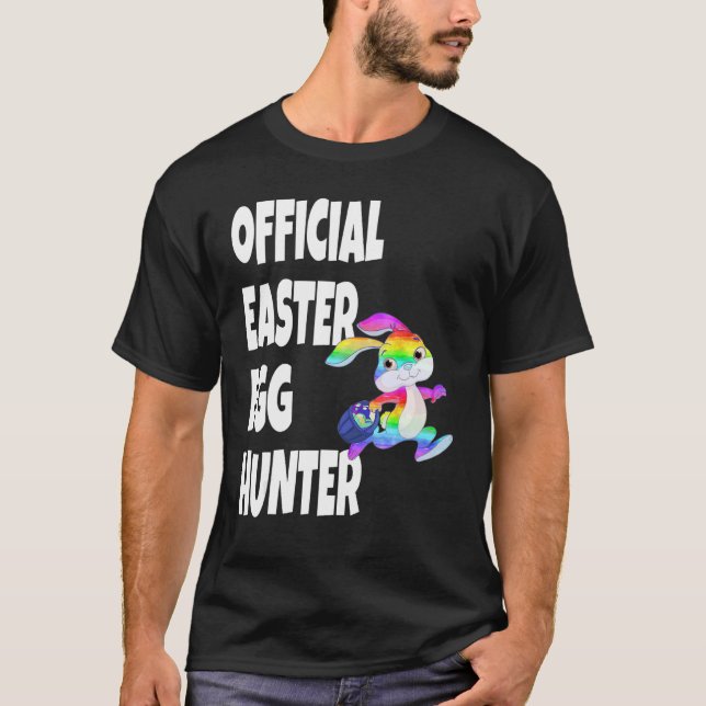 Easter Official Easter Egg Hunter Bunny T-Shirt (Front)