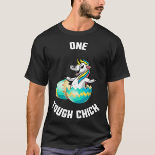 Easter One Tough Chick Unicorn Egg Kids T-Shirt