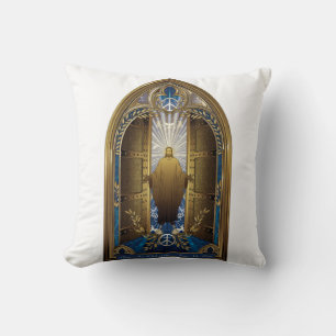 Easter Open Doors Sacred Peace,Believers Rest Gift Cushion