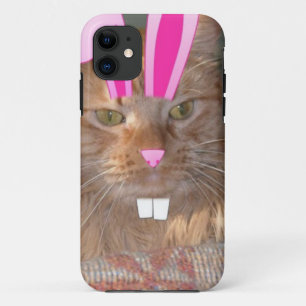 Easter Orange Tabby Kitty Cat iPhone 11 Case