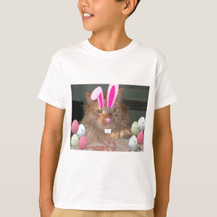 Easter Orange Tabby Kitty Cat T-Shirt