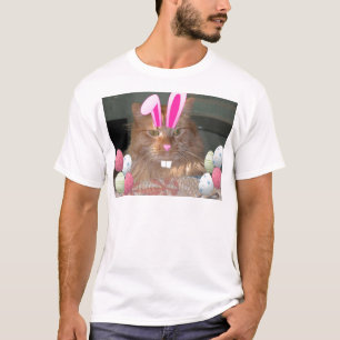 Easter Orange Tabby Kitty Cat T-Shirt