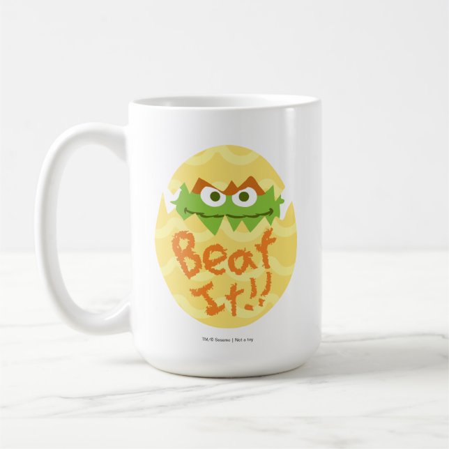 Easter Oscar the Grouch Coffee Mug (Left)