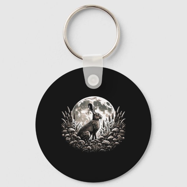 Easter Ostara Eostre Pagan Witchcraft Spring Moon  Key Ring (Front)