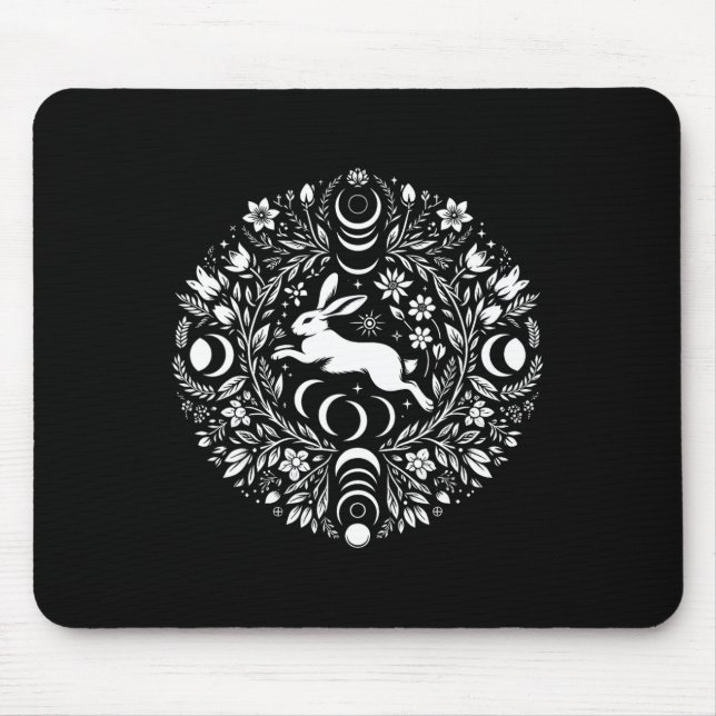 Easter Ostara Eostre Pagan Witchcraft Spring Moon  Mouse Mat (Front)