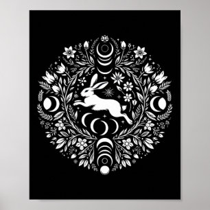 Easter Ostara Eostre Pagan Witchcraft Spring Moon  Poster