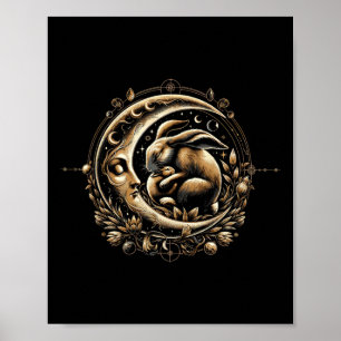 Easter Ostara Eostre Pagan Witchcraft Spring Moon Poster