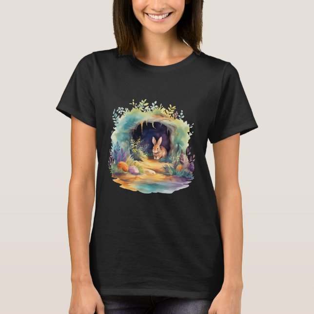 Easter Ostara Eostre Pagan Witchcraft Spring Moon  T-Shirt (Front)