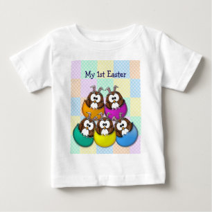Easter owl - rainbow baby T-Shirt