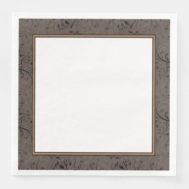 Easter Paper Napkin He Is Risen Easter Lilies (Front)