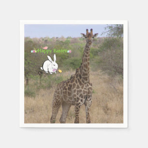 Easter Paper Napkins Giraffe