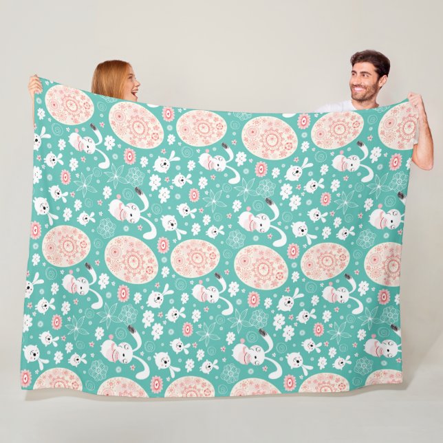 Easter Parade Fleece Blanket (In Situ)