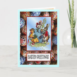 Easter parade holiday card
