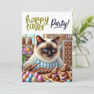 Easter Party for Cat Lovers Invitation