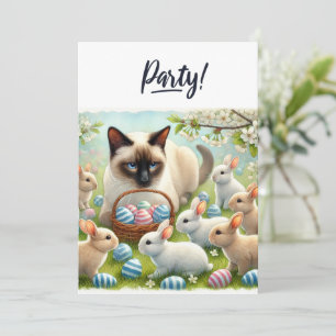 Easter Party for Cat Lovers Invitation