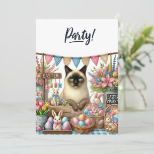 Easter Party for Cat Lovers Invitation