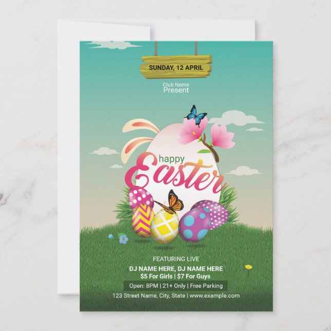 Easter Party Invitation (Front)